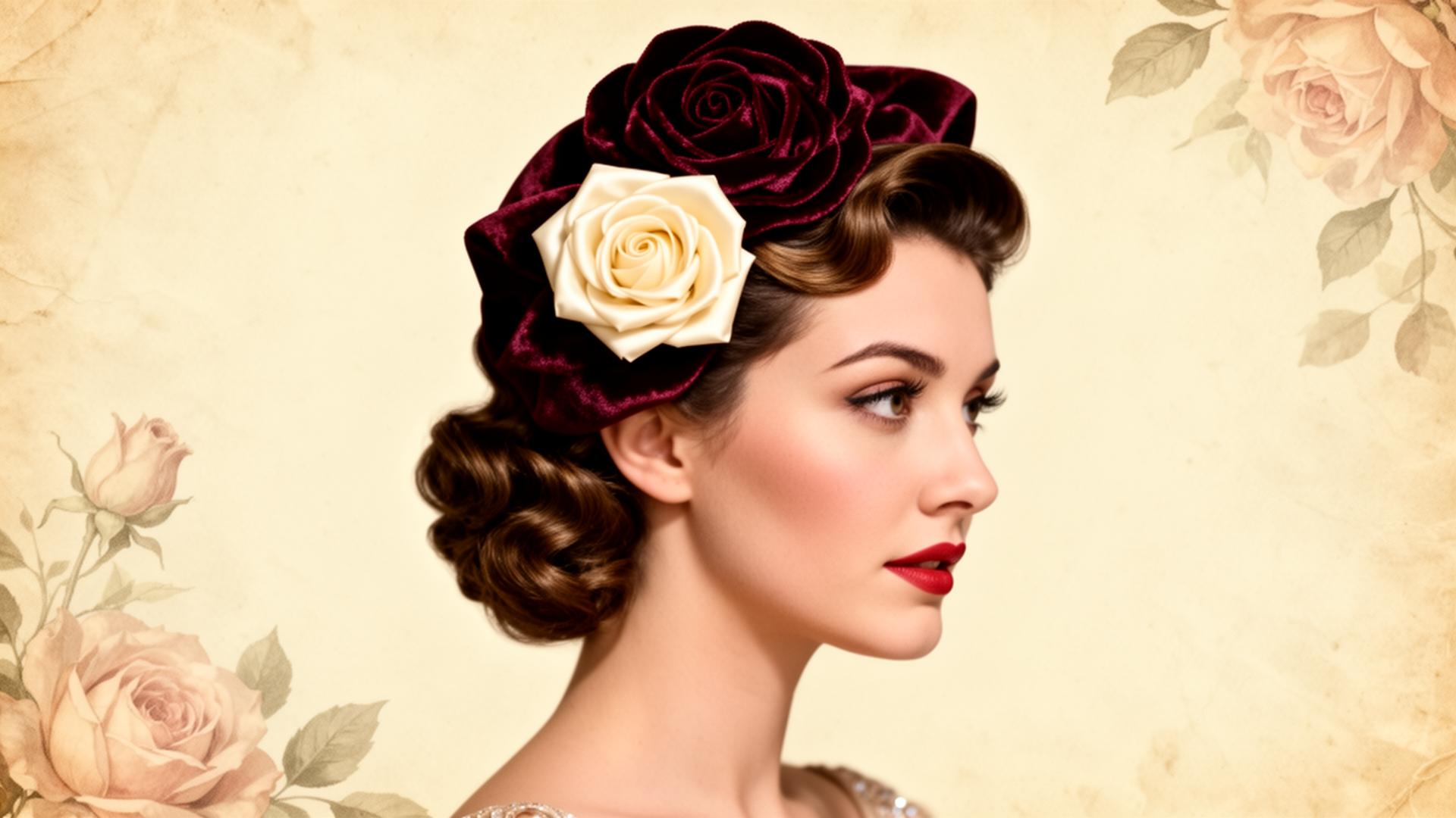 Vintage hair accessory model